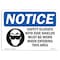 Signmission OSHA Sign, Glasses W/ Side Shields, 14in X 10in Alum, 14" W, 10" H, Landscape, OS-NS-A-1014-L-18193 OS-NS-A-1014-L-18193 - alternate 1